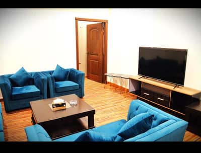 7 seater sofa set blue colour with cushions