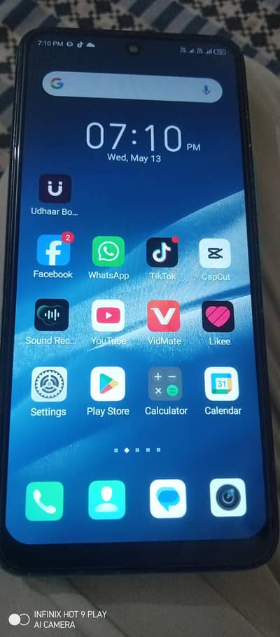 Infinix Hot 12 play, 4/64, 6000 mha battery,panel changed ,very good c