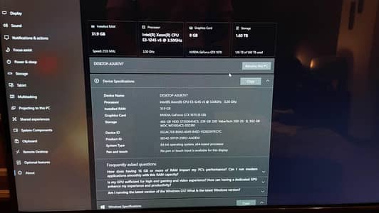 Lenovo Gaming PC for sale ( Buy in Parts or whole system )