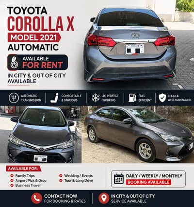 Corolla Automatic For Software House / Office Rent
