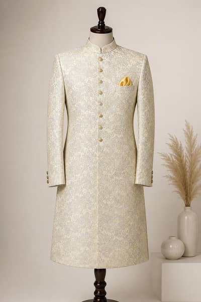 Sherwani with khussa and Turban