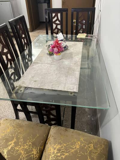 Dinning table Glass table  -Dinning set -luxury Dinning set