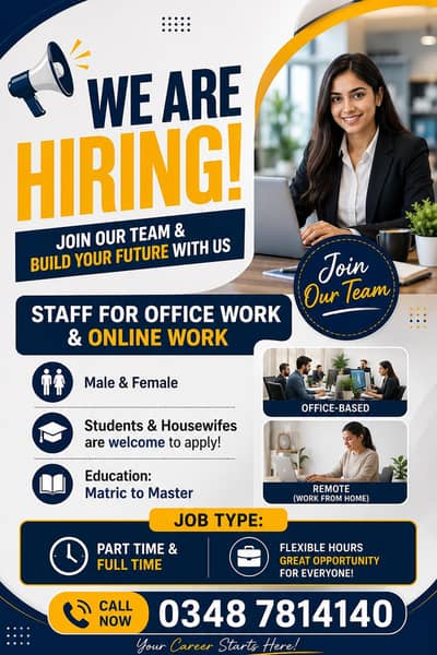 hiring both male and female