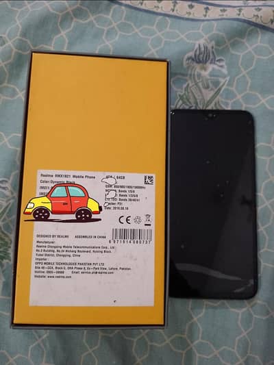 Realme 3 4gb 64gb box and charger ha add par lena pura