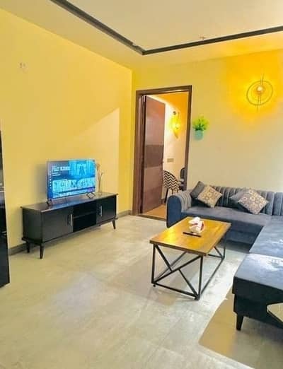 Monthly Basis One Bedroom Fully Furnished Luxury Apartments Available For Rent , Location:- Gulberg Greens Islamabad