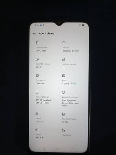 OPPO A16e
