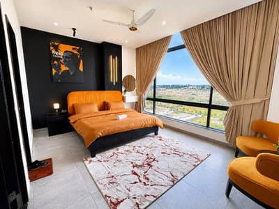Per Day. . . . . . . ,,,,,, Two Bedroom Sky Park One, Daily Basis, & Weekly Basis Available For Rent, Location:- Gulberg Greens Islamabad