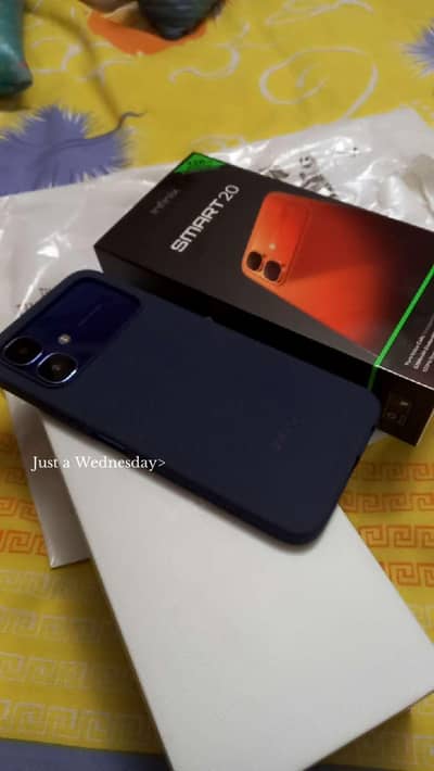 Infinix Smart 20 8/128 19 days used all 0/0 phone with box