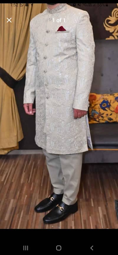 groom sherwani new. . edenrobe buying price 48000