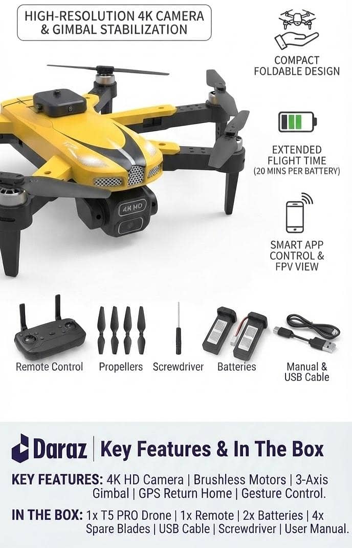 T5 PRo drone camera 1