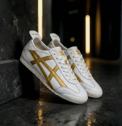  ONITSUKA TIGER MEXICO 66 SD   Cream & Pure Gold Edition 