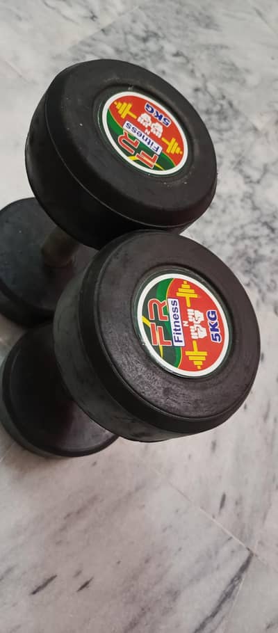 5kg rubber dumbell set