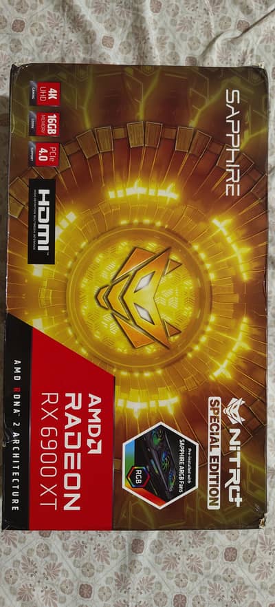 Sapphire NITRO+ RX 6900 XT SE 16GB — Box + Accessories