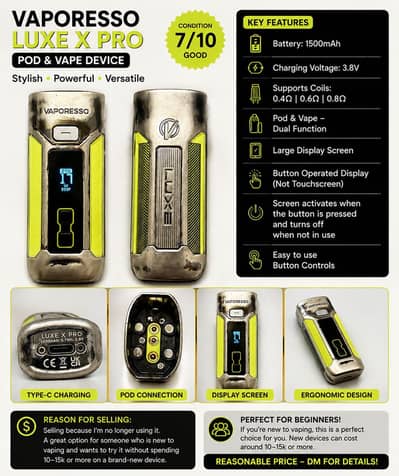 Vape & Pod for Sale – Vaporesso Luxe X Pro