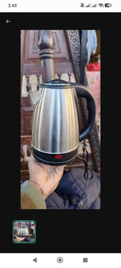 2L Electric Kettle Stainless Steel - Cash on Delivery