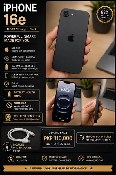 Apple iPhone 16e Urgent Sale