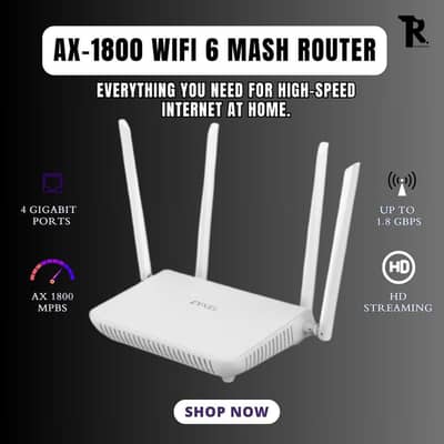 ZYXEL EX3220 AX1800 WIFI 6 TRI BAND MESH ROUTER DLINK TENDA TPLINK