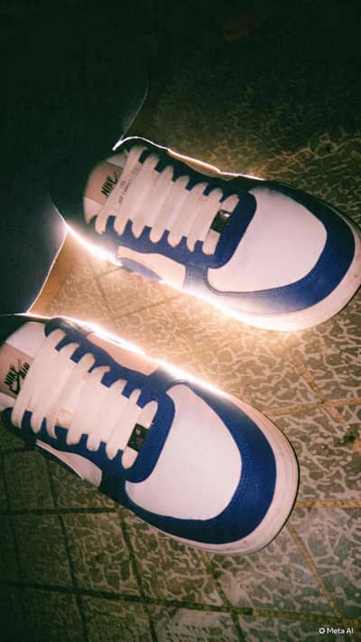 Nike Air Force 1 Blue/White Casual Shoes for Sale size