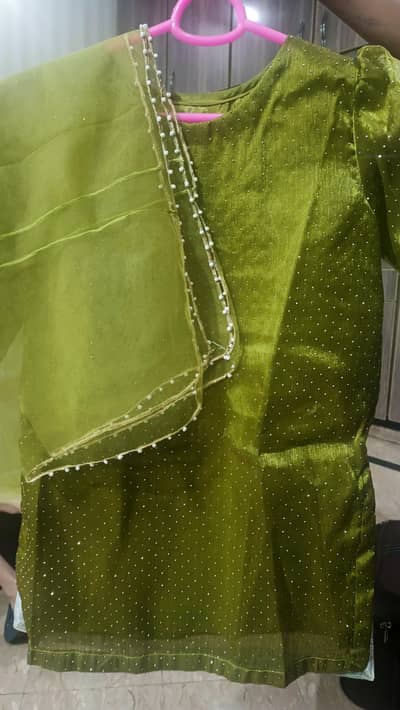 3 pc organza gharara set
