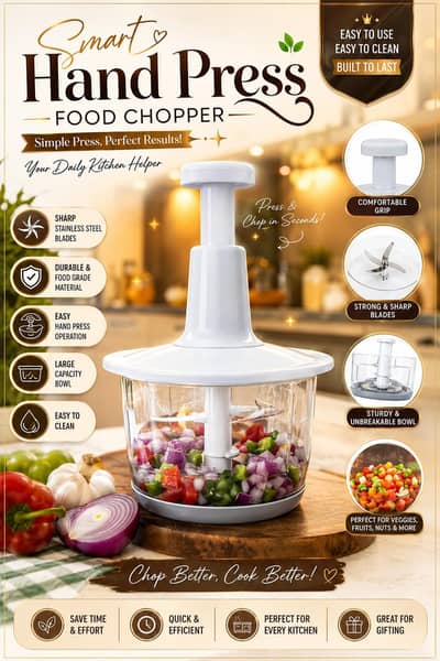 Manual food chopper multiplecolors plastic kitchen