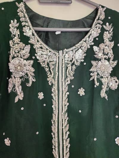 Green formal garara sharara