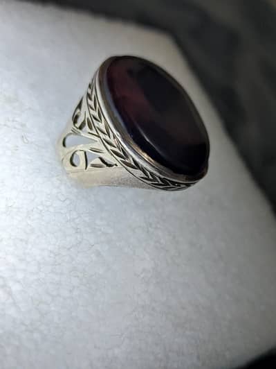 Aqeeq ring (silver)
