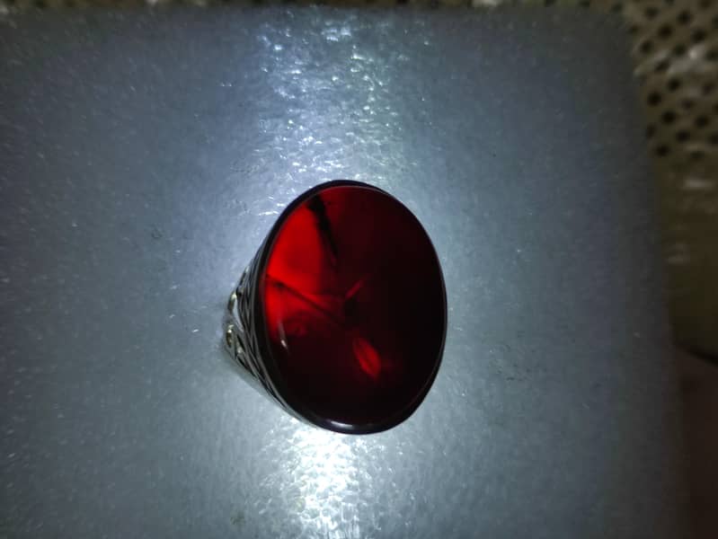 Aqeeq ring (silver) 2