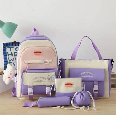 Multipurpose Student Backpack Set (4 Pieces) - Best Quality
