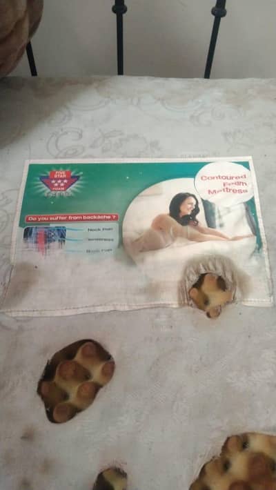 Al Khair five star foam double bed mattress condition 10 by 9