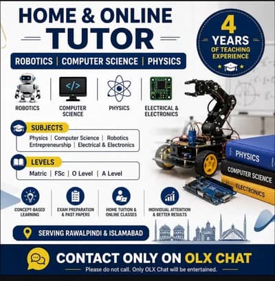 Physics and Computer teacher | Home Tution | Matric Fsc A/O levels
