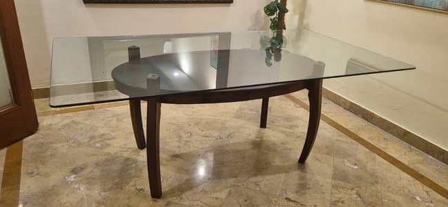8 chair with solid wood dining table
