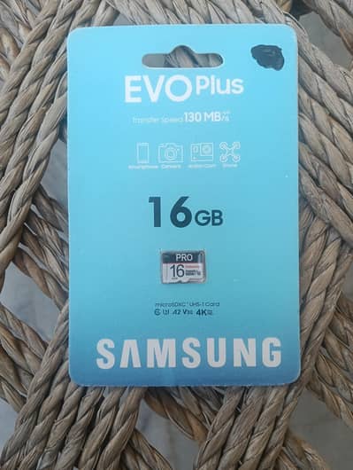 Samsung EVO Plus 16GB MicroSD Card – New Contact 03095804237