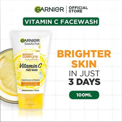 Garnier Vitamin C Face Wash - Brighter Skin in 3 Days