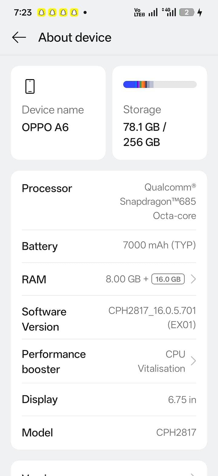 OPPO A6 8