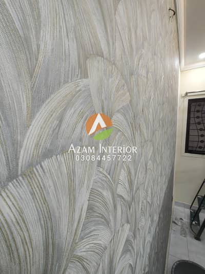Chinese Korean wallpaper Glass paper zebra blind wooden floor vinyl