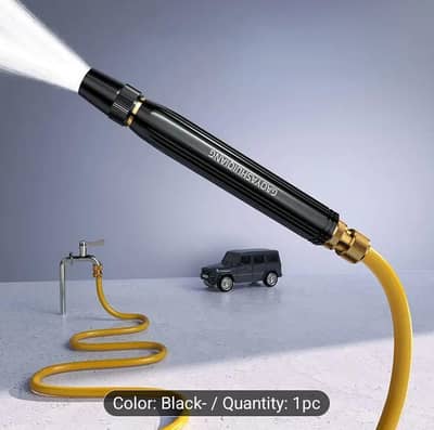 Adjustable Spray Car Wash Head Black Plastic