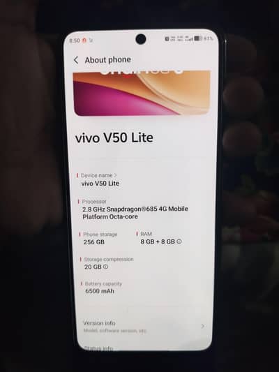 Vivo V50 Lite