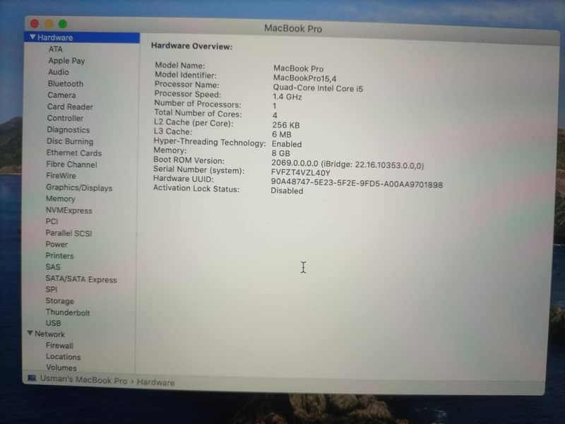 Macbook pro 15 0
