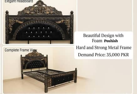 Iron poshish bed for sale