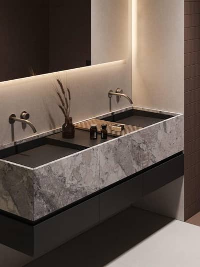 M. A Corian and fabrication