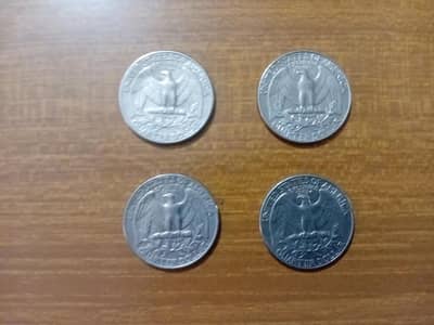 Old Quater Dollar Coin.
