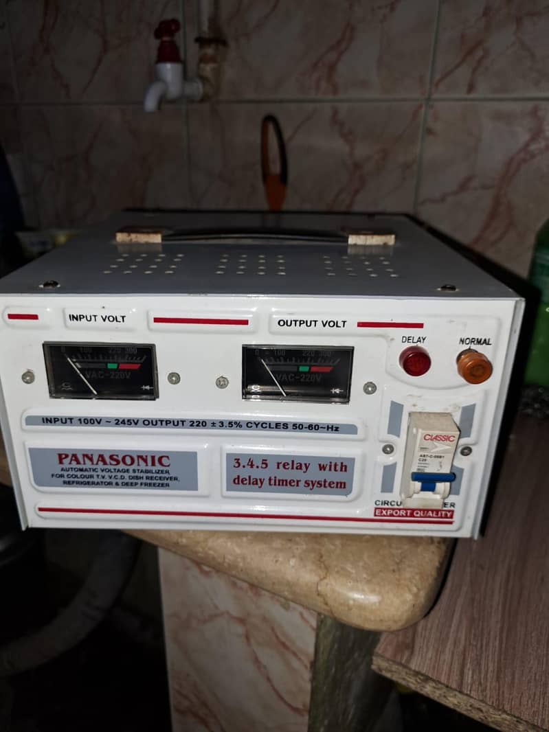 PANASONIC AUTOMATIC VOLTAGE STABILIZER AUTOMATIC VOLTAGE STABIL 1