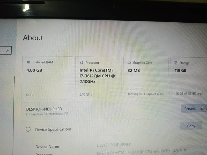 HP laptop 6