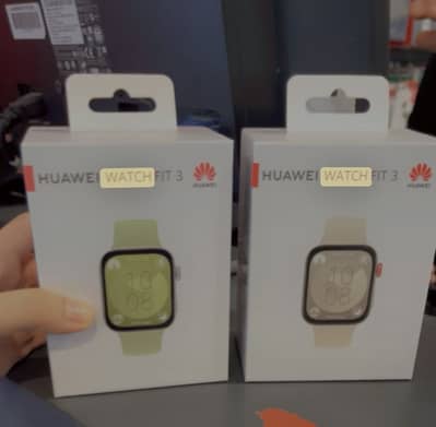 Huawei fit 3 watch brand new condition 30hours battery life 2 pairs