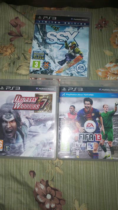Dynasty warriors7, Ssx, Fifa 13