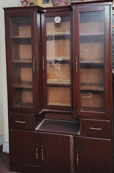 Antique Vintage Showcase Cabinet/Cupboard