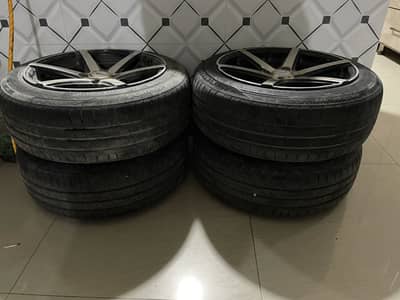 Alloy rims and tyres for sale 15”