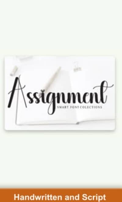 Hand writing assignment