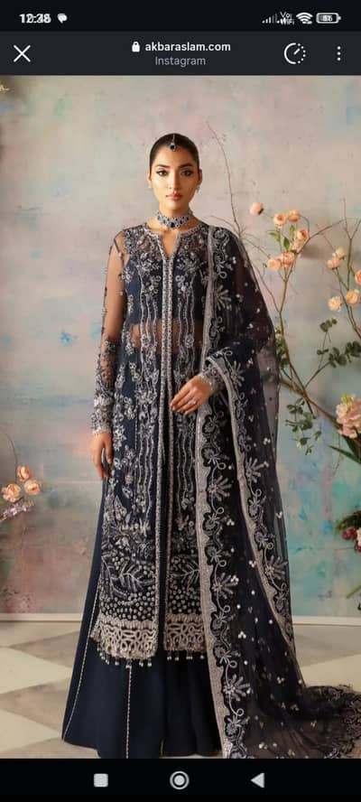 brand new designer Akbar Aslam formal dress for wedding parties