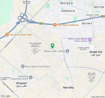 Two Side Open Plot Main Boulevard Near To Masjid Winter Land Bahria Town Lahore